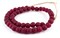 The Bead Chest African Recycled Glass Beads – Handmade in Ghana – Red 14mm Strand for Jewelry Making, Crafts, and Home Decor I Approximately 45 Beads